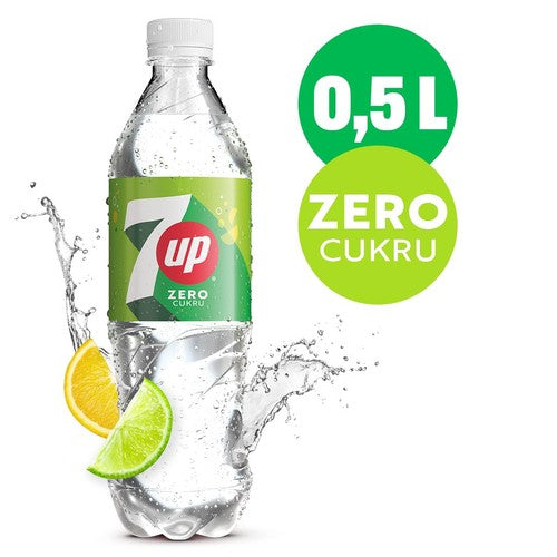 Napój gazowany o smaku cytrynowo-limonkowym 7UP Zero Cukru 500 ml