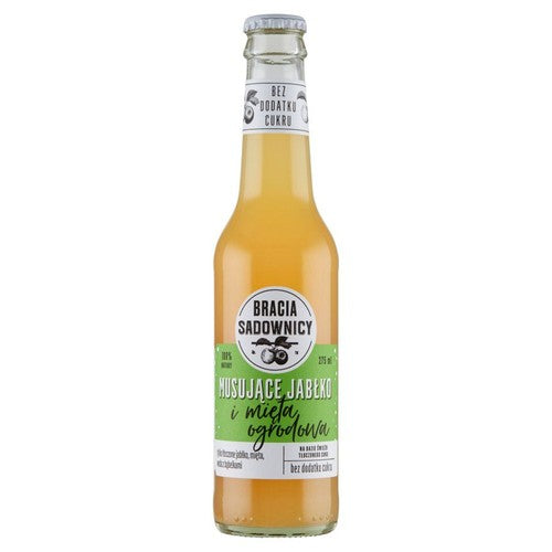 Napój lekko gazowany o smaku jabłka z nutą mięty Bracia Sadownicy 275 ml