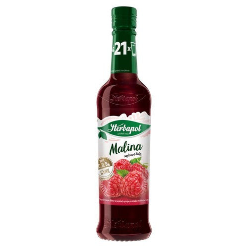 Syrop o smaku malinowym  Herbapol 420 ml