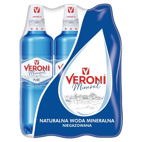Naturalna woda mineralna niegazowana Veroni Mineral 6 x 1,5 l